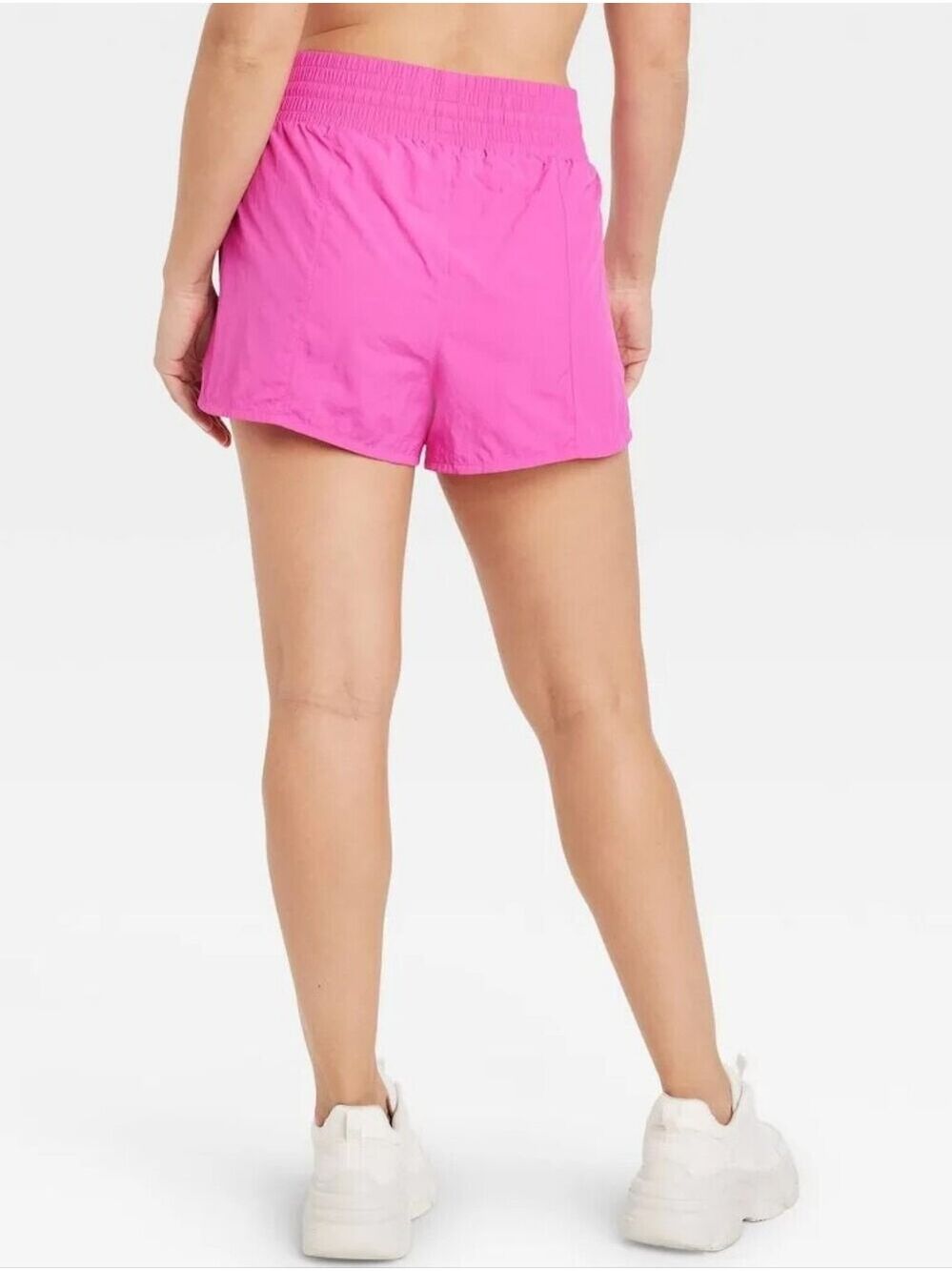 All in Motion | High Rise Crinkle Short In Pink - Picture 14 of 16